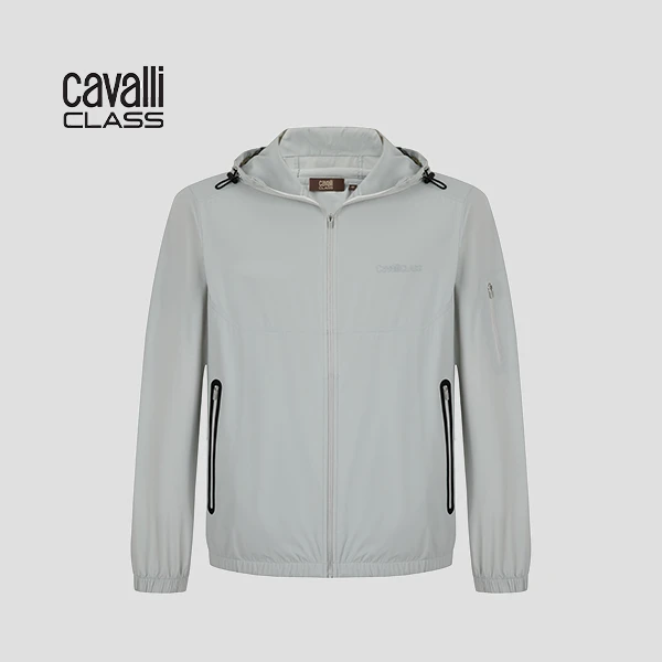 Cavalli Class25年春夏轻户外防风防晒设意大利计师款夹克JDC60