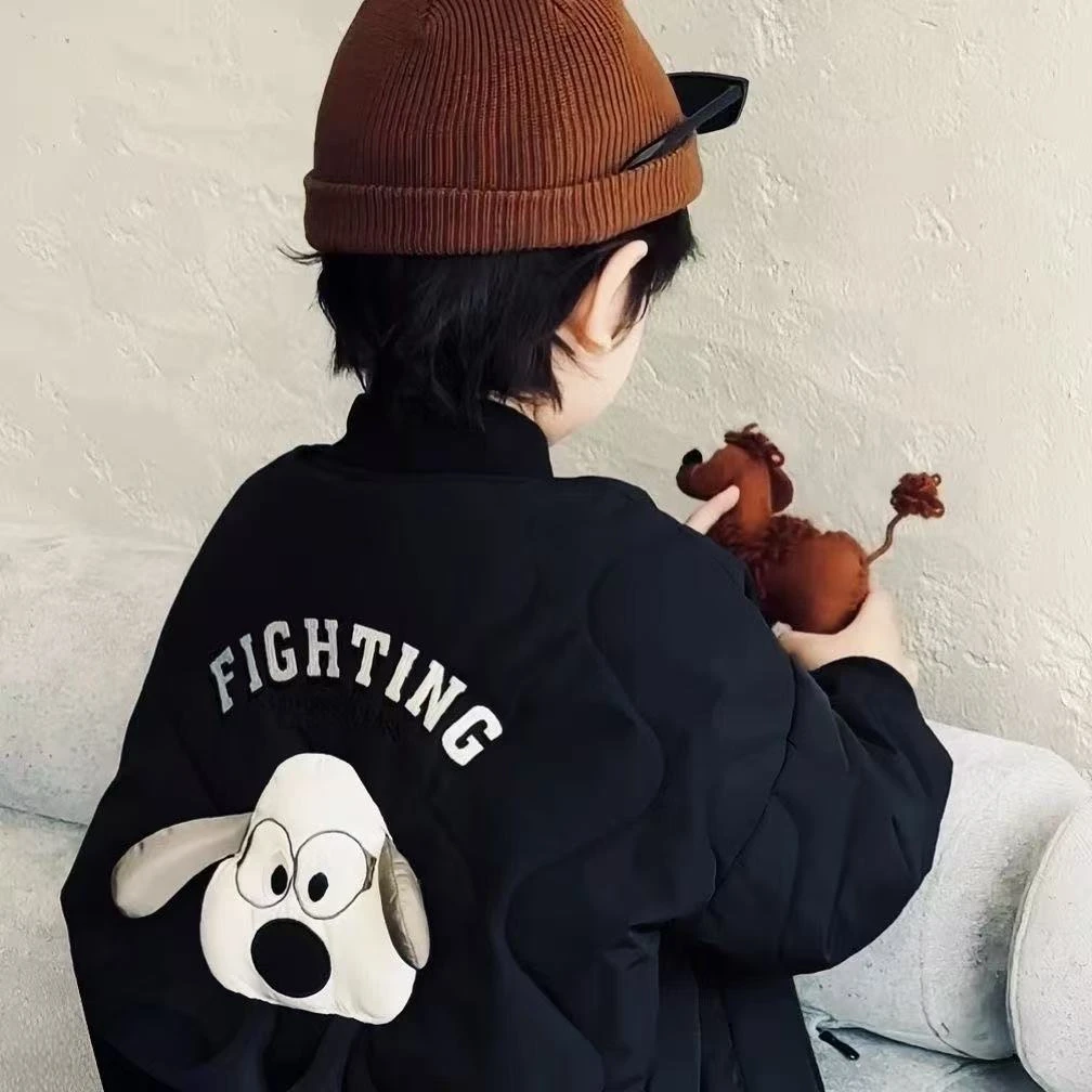 男童棉服加厚冬季新款儿童夹棉棒球服女孩棉袄冬款洋气保暖衣服