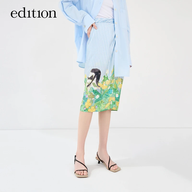 【商场同款】edition夏新款艺术家合作系列半裙女#EBC2SKT013
