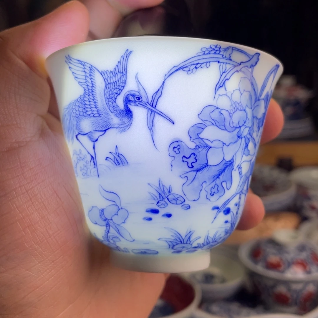 九段花鸟杯子系列