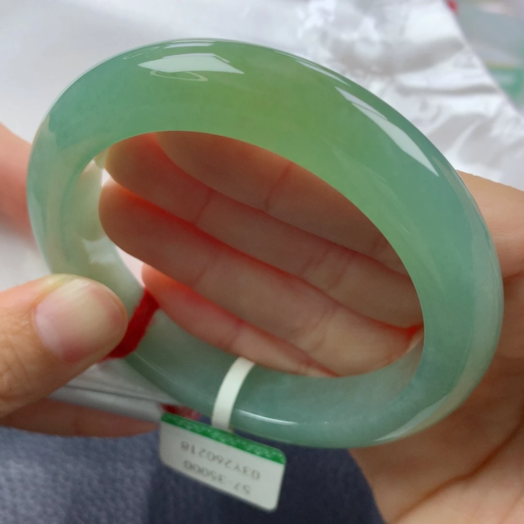 未镶嵌手镯翡翠缅甸天然翡翠A货57正