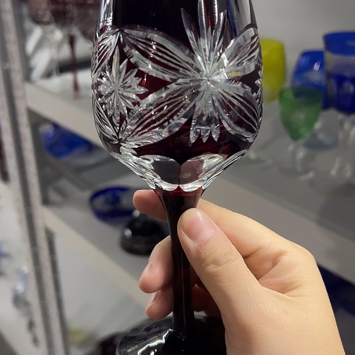 手柄款水晶玻璃微瑕一个