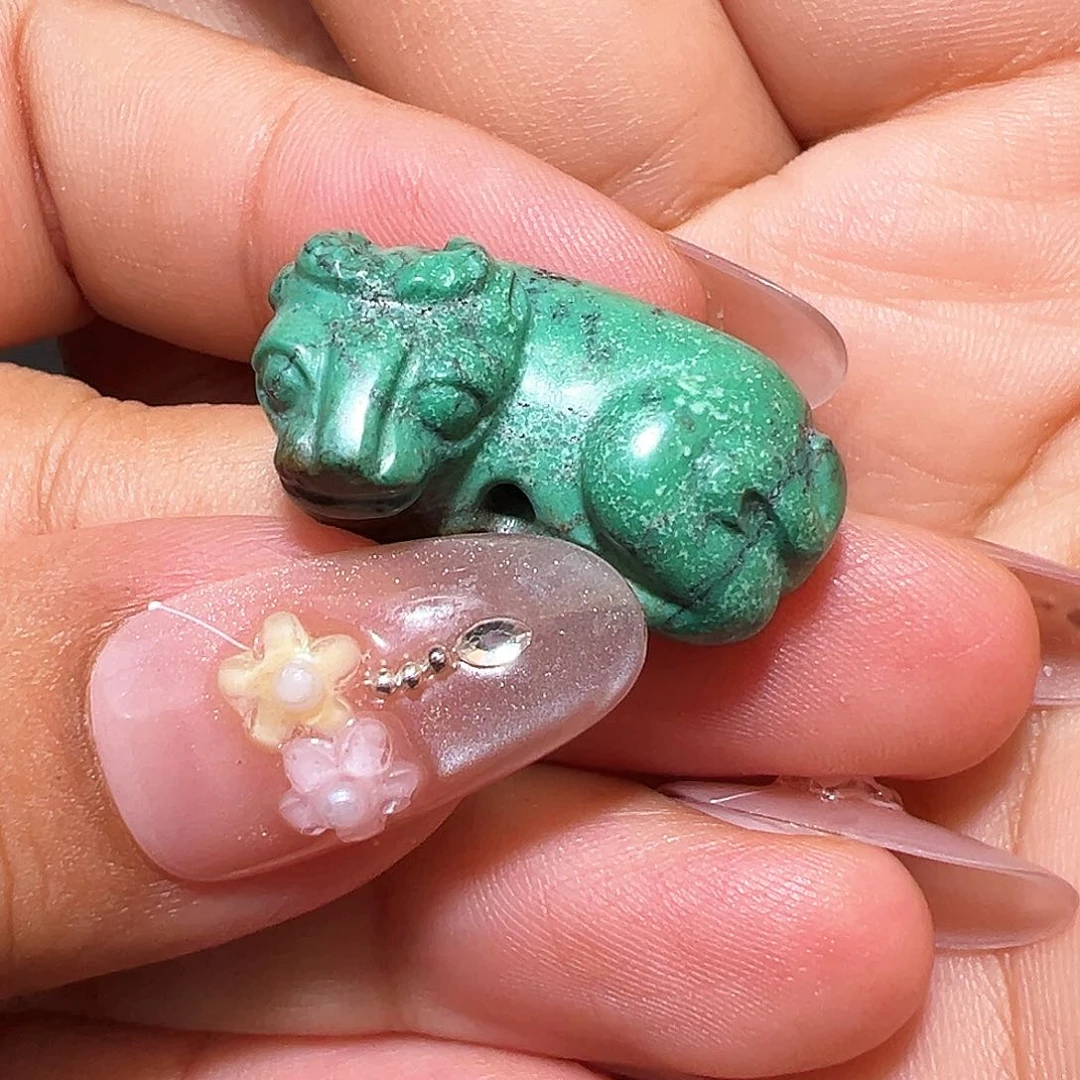 同***歌绿松石合金挂件111111