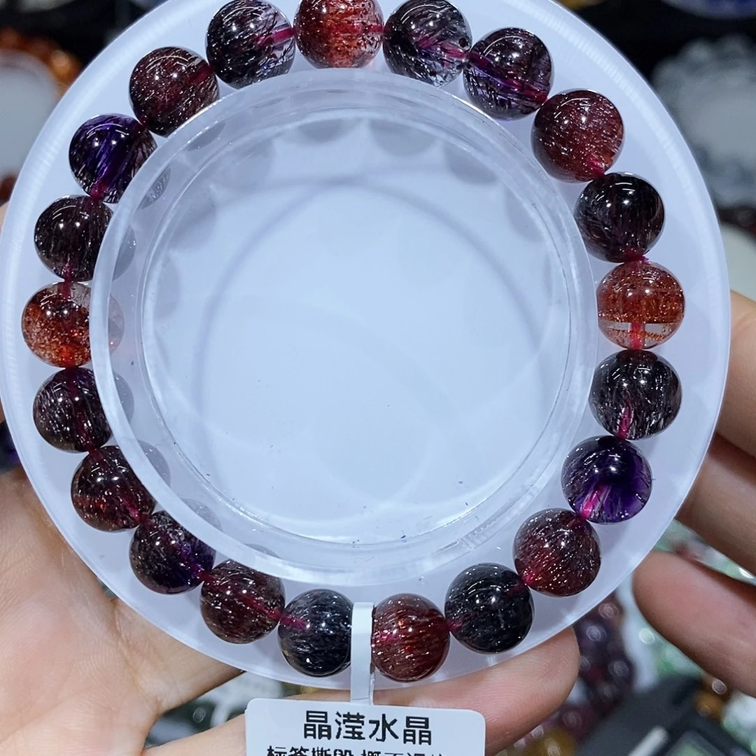 水晶未镶嵌手串黑加仑9