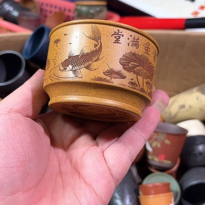 茶杯紫砂全手工紫砂主人杯