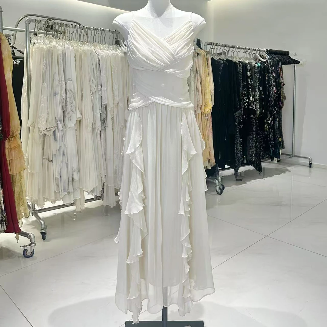 【吊带-琉璃】重磅100桑蚕丝连衣裙轻奢气质25-021