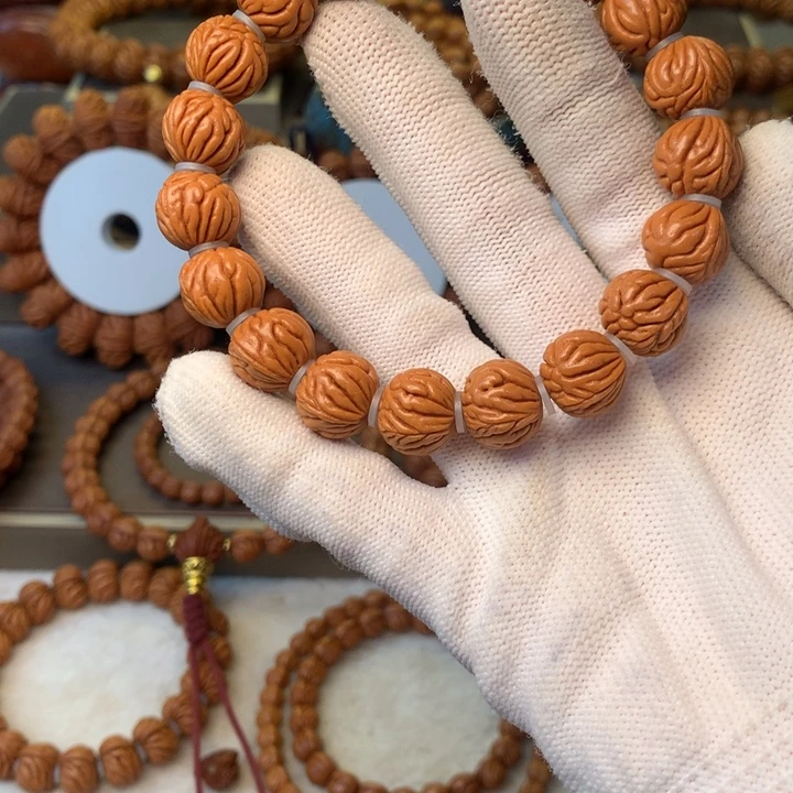 桃核手串秦岭龙纹