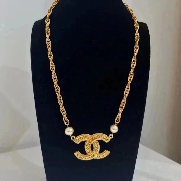 95新 Chanel/香奈儿 Chanel vintage香奈儿中古雕花项链
