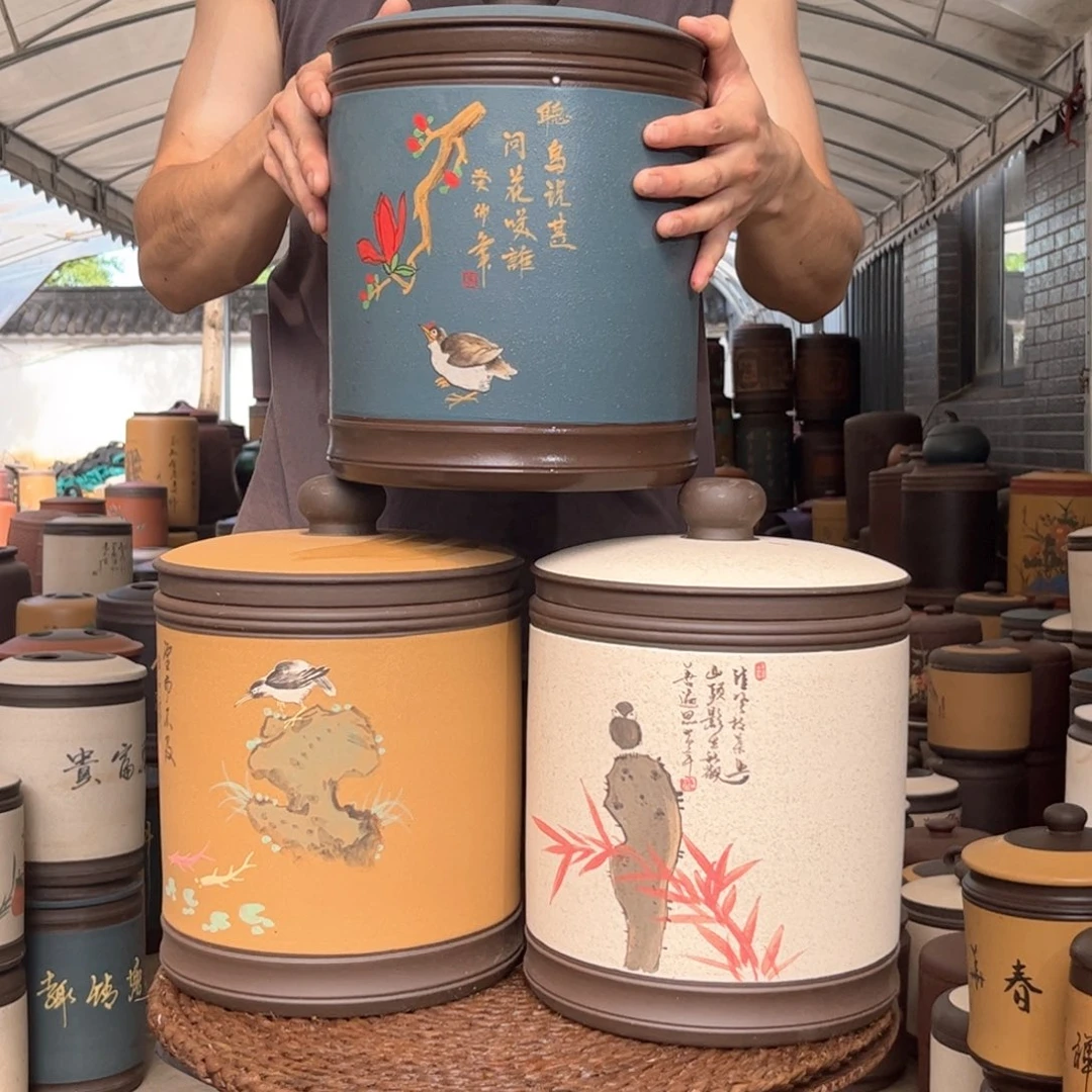 紫砂茶叶罐8 饼茶叶罐