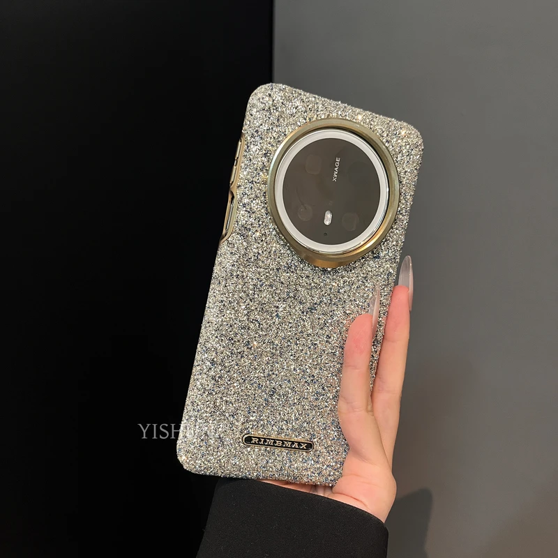 适用华为mate70pro+手机壳奢华满屏宝石闪钻磁吸无线充电mate60pr
