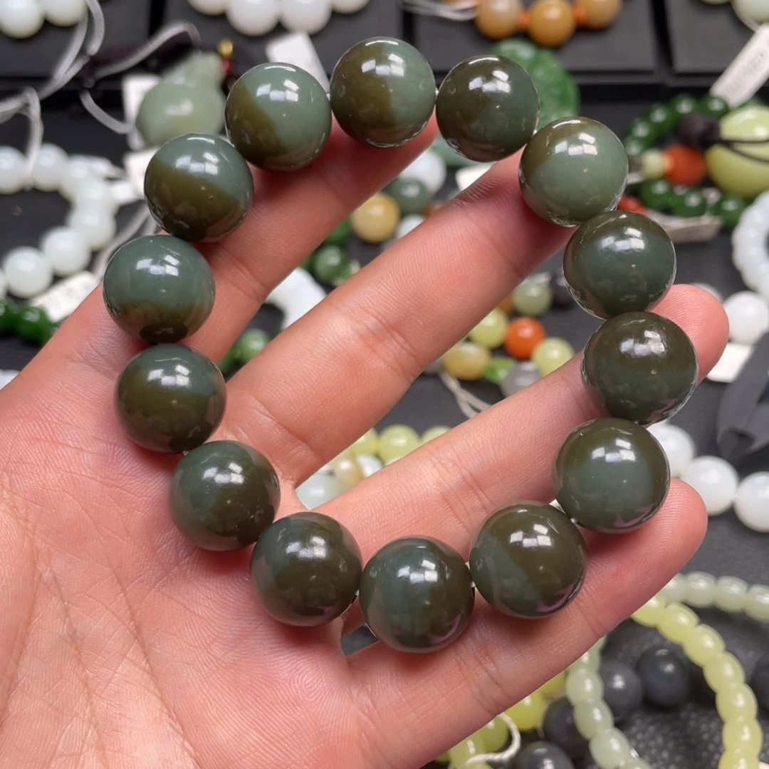 和田玉未镶嵌手链