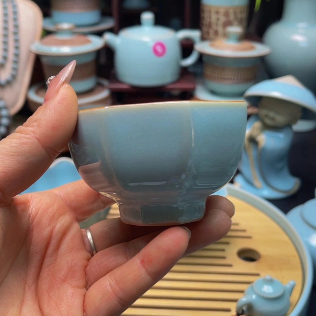 【闪购商品】摆件瓷汝州壶单壶，壶，仿古釉