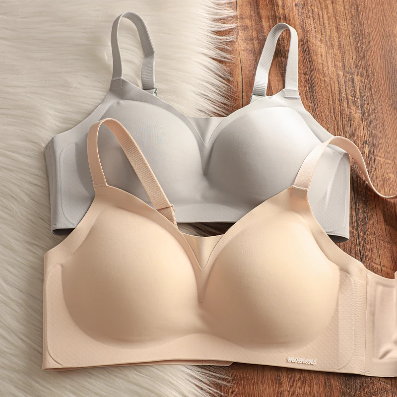 圆圆胸'小胸聚拢显大无痕内衣女收副乳防下垂软支撑无钢圈文胸罩