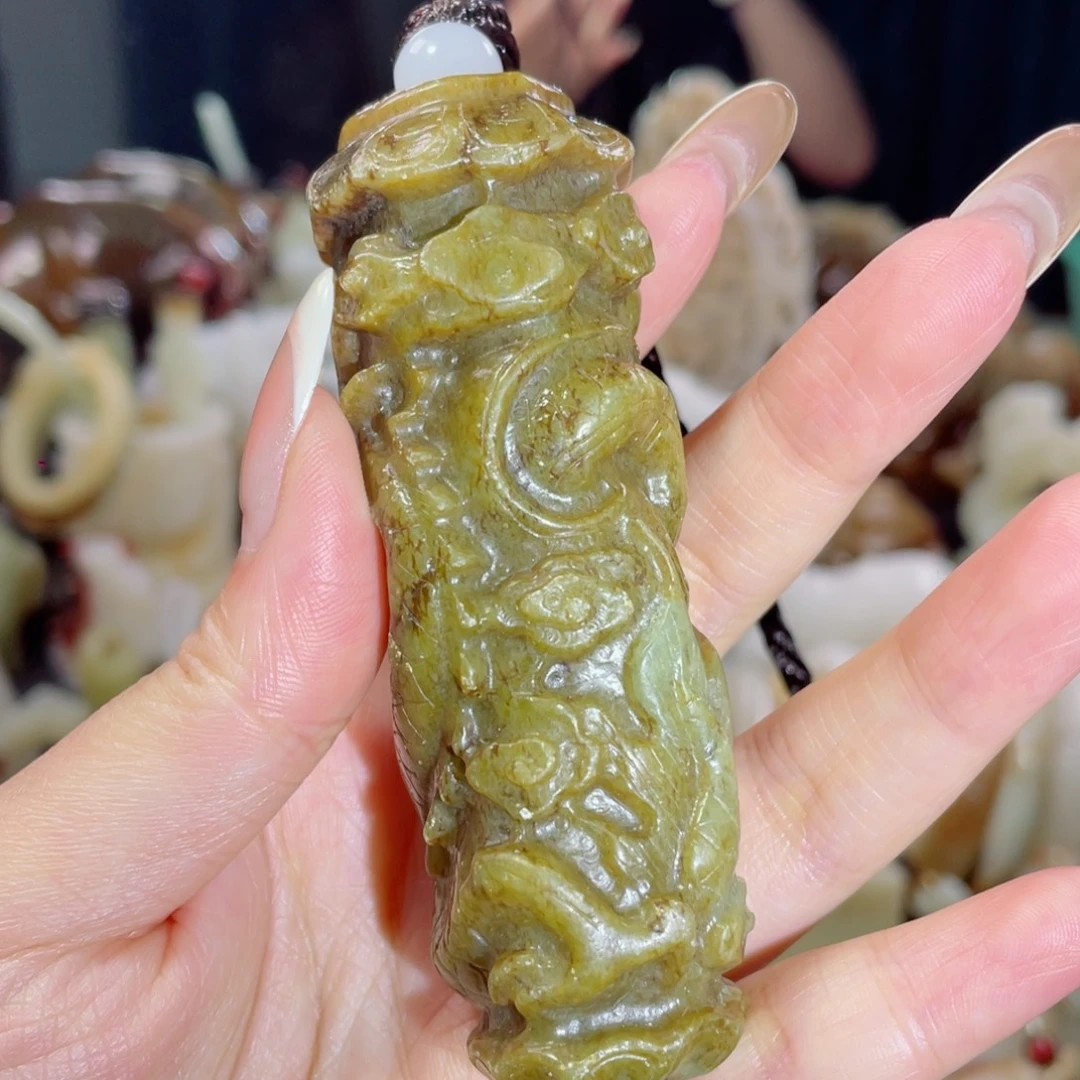 和田玉未镶嵌挂件29