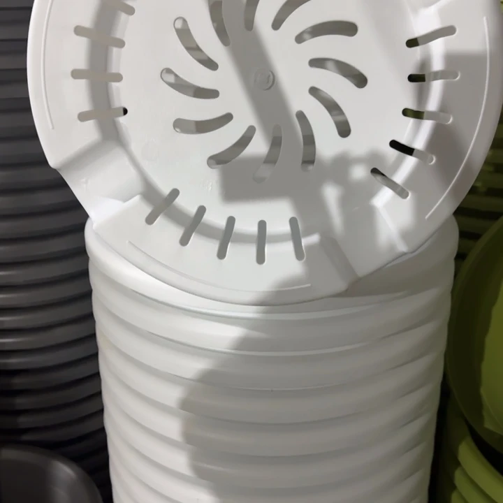 四季9号4个白色口径46高40花盆