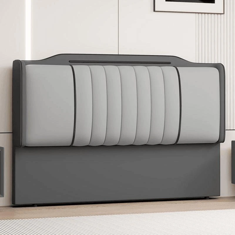 新疆包邮2024新款床头软包靠背单买轻奢实木猫爪皮爆款靠背板落地