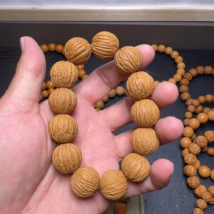 猴头核桃手串素串吧