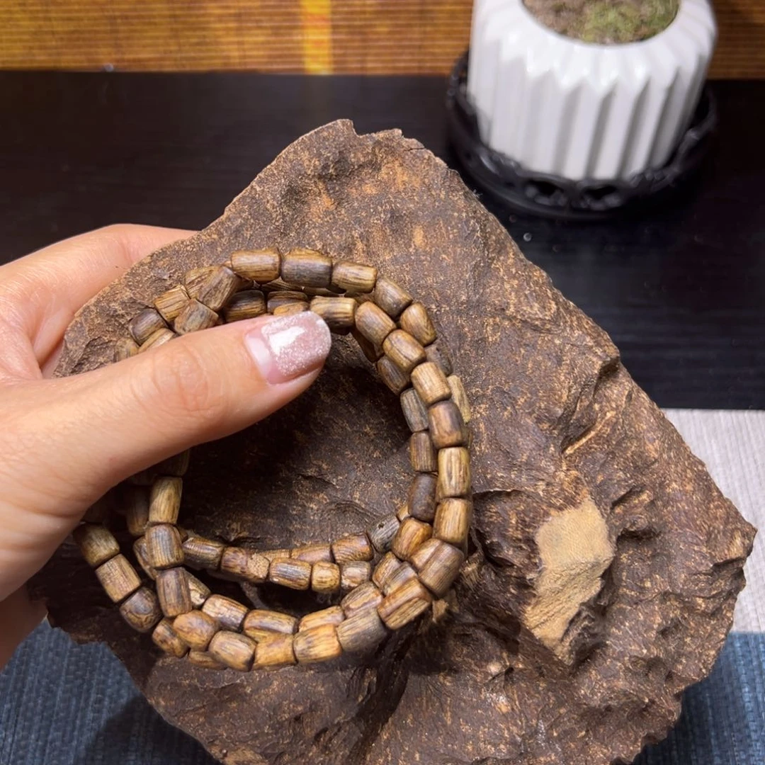 【闪购商品】香榧木木艺品海南种植绿棋随形单圈多款发一条