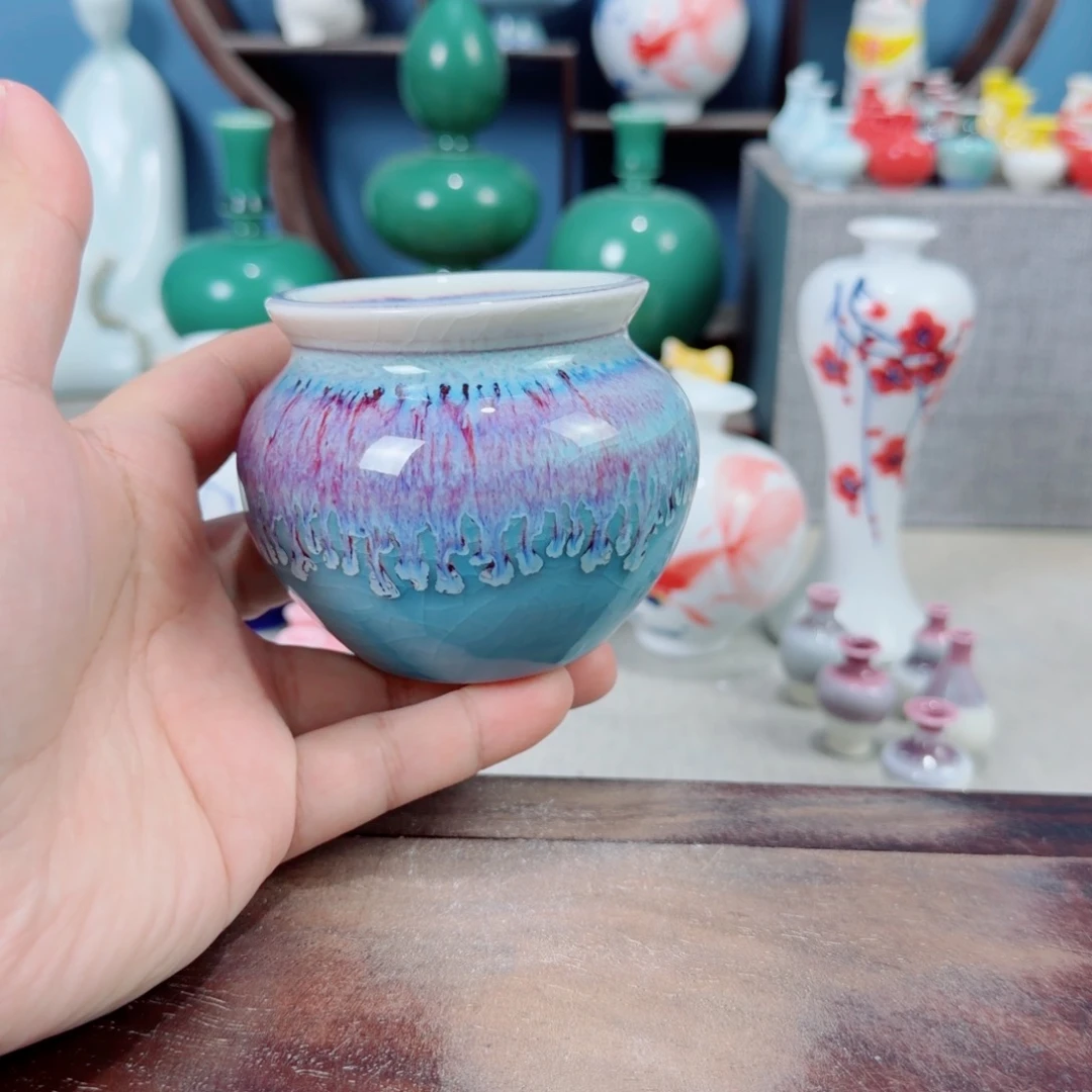 陶瓷手工小花器摆件