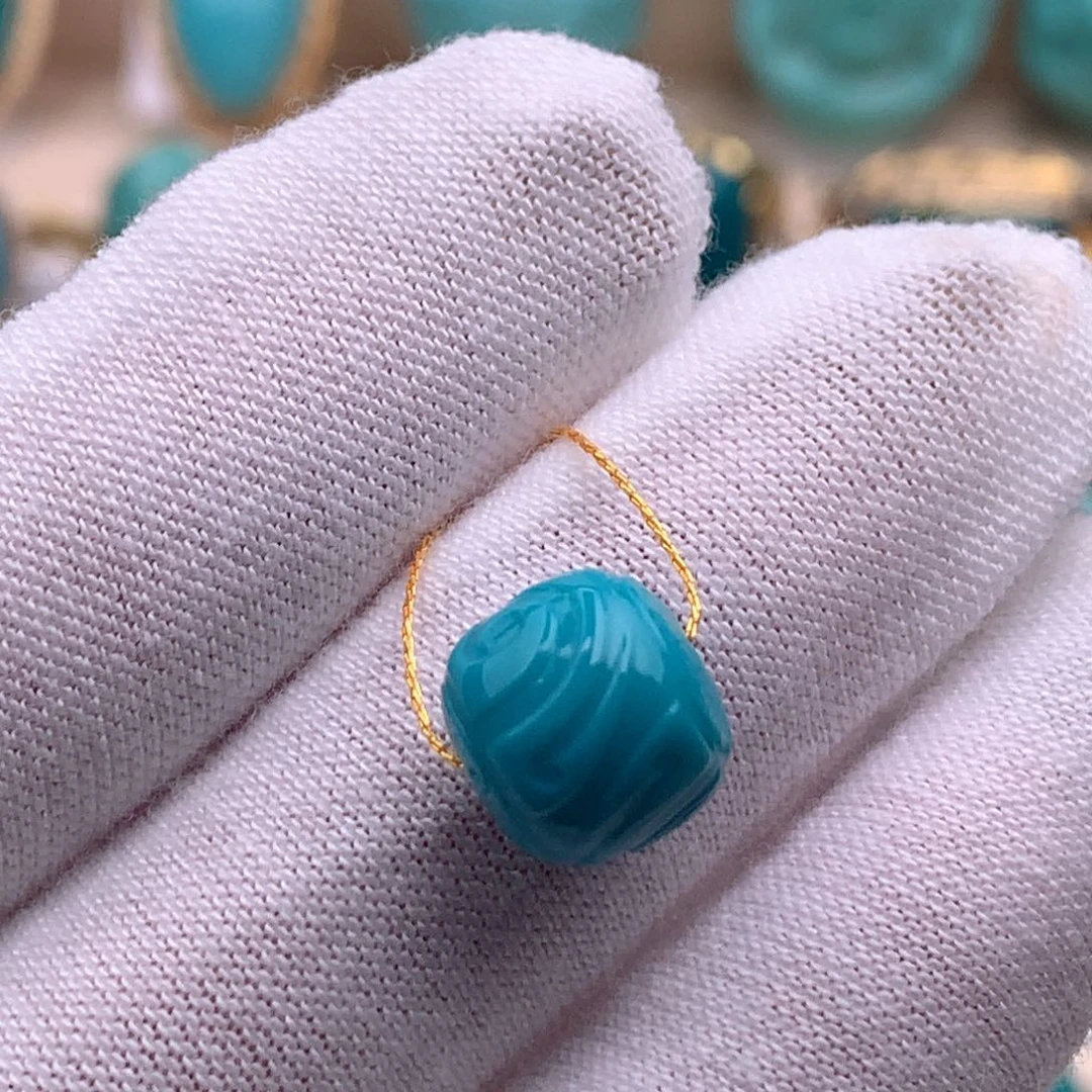 足铂镶嵌绿松石珠宝奇石