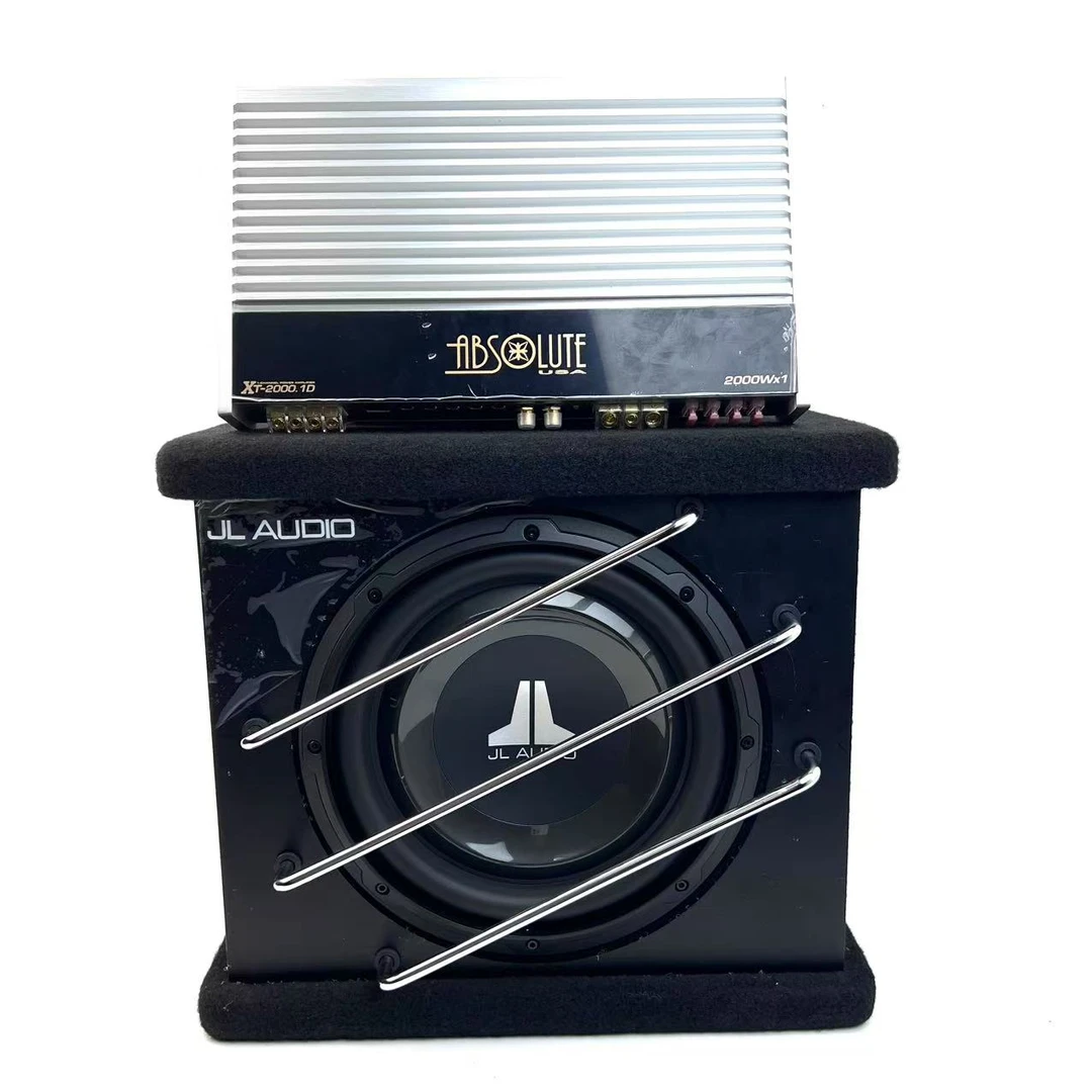 JL捷力12W1 无源密闭式箱体低音炮组合ABS2000.1低音功放套餐