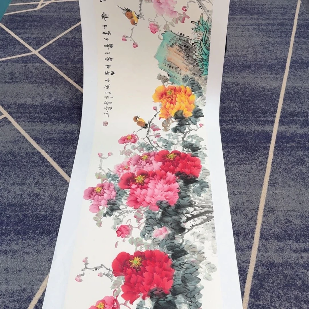 国画国画作品山水花鸟