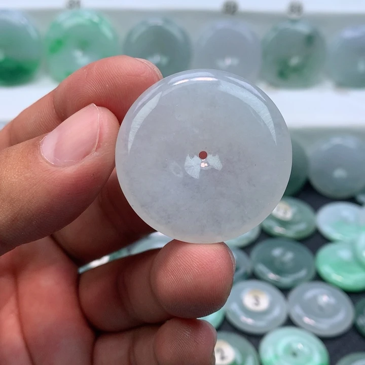 颈饰未镶嵌翡翠缅甸天然A货翡翠35.9-6.4