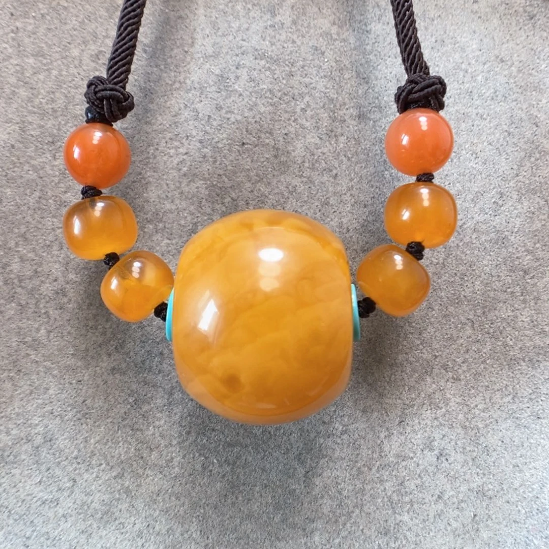 未镶嵌项链蜜蜡蜜蜡锁骨