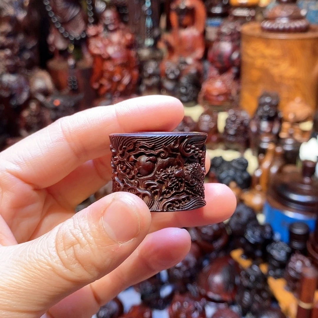 檀香紫檀（小叶紫檀）龙扳指