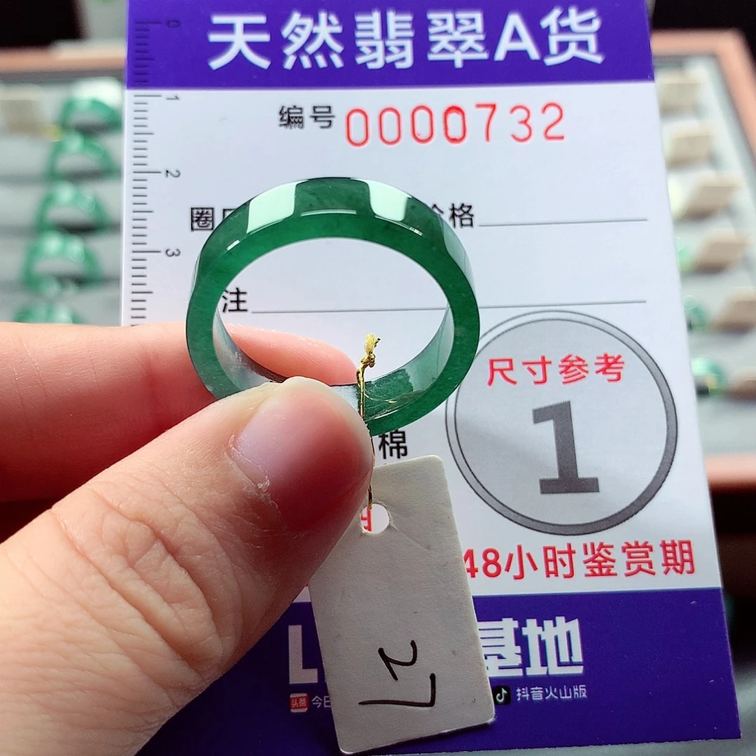 未镶嵌戒指翡翠27号