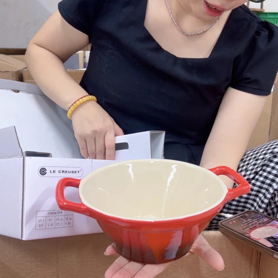 老姊妹家瓷器好漂亮红色双耳wan