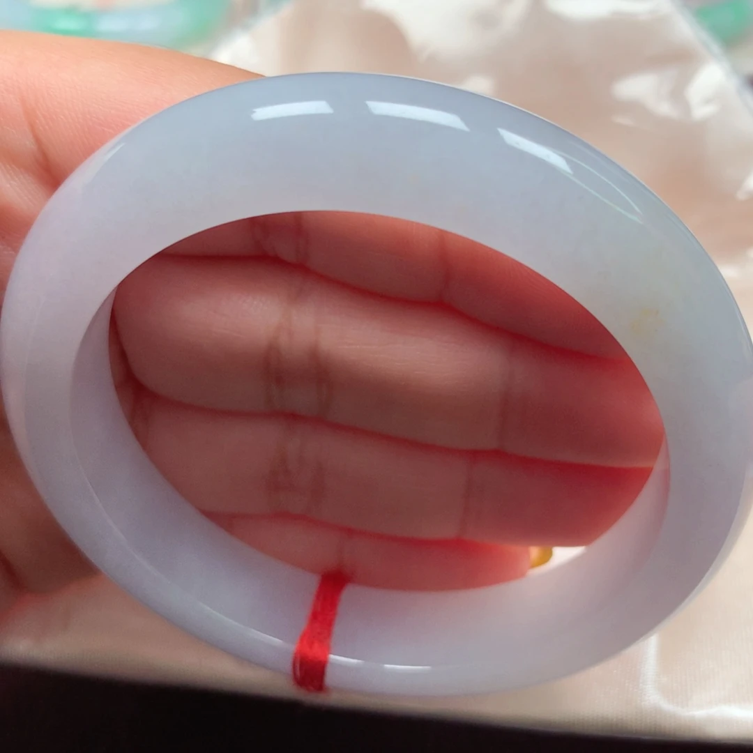 翡翠未镶嵌手镯14冰月光洒金