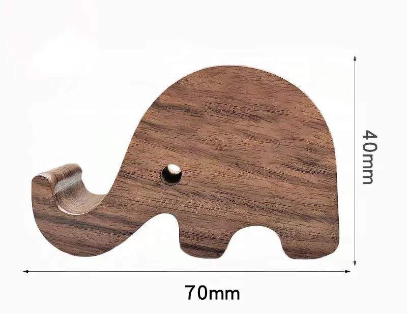 实木便携两用小象手机支架车载香薰扩香器7*4*2.4cm