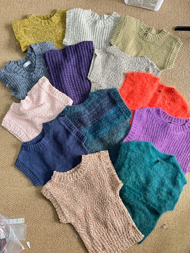 VICKA毛织小背心