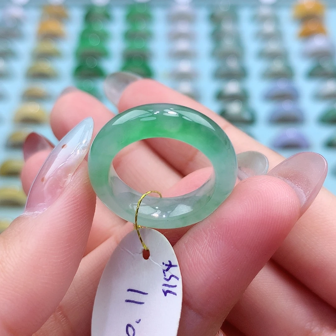 未镶嵌戒指翡翠1011圈