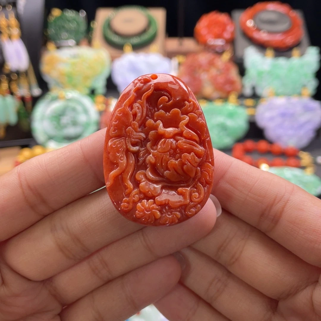 翡翠颈饰未镶嵌代编织