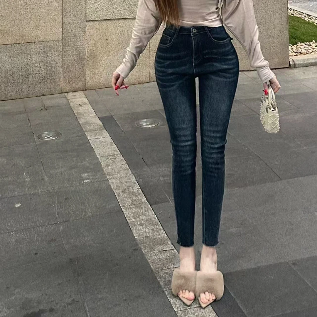 舟舟jojo【细腿线】小脚显瘦百搭牛仔裤铅笔裤