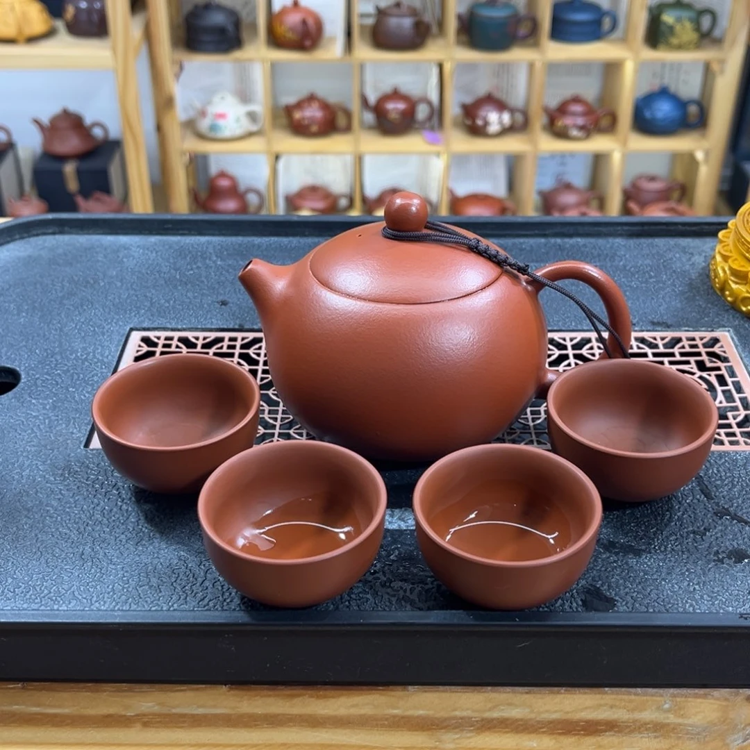 紫砂紫砂胖西施（一壶四杯）