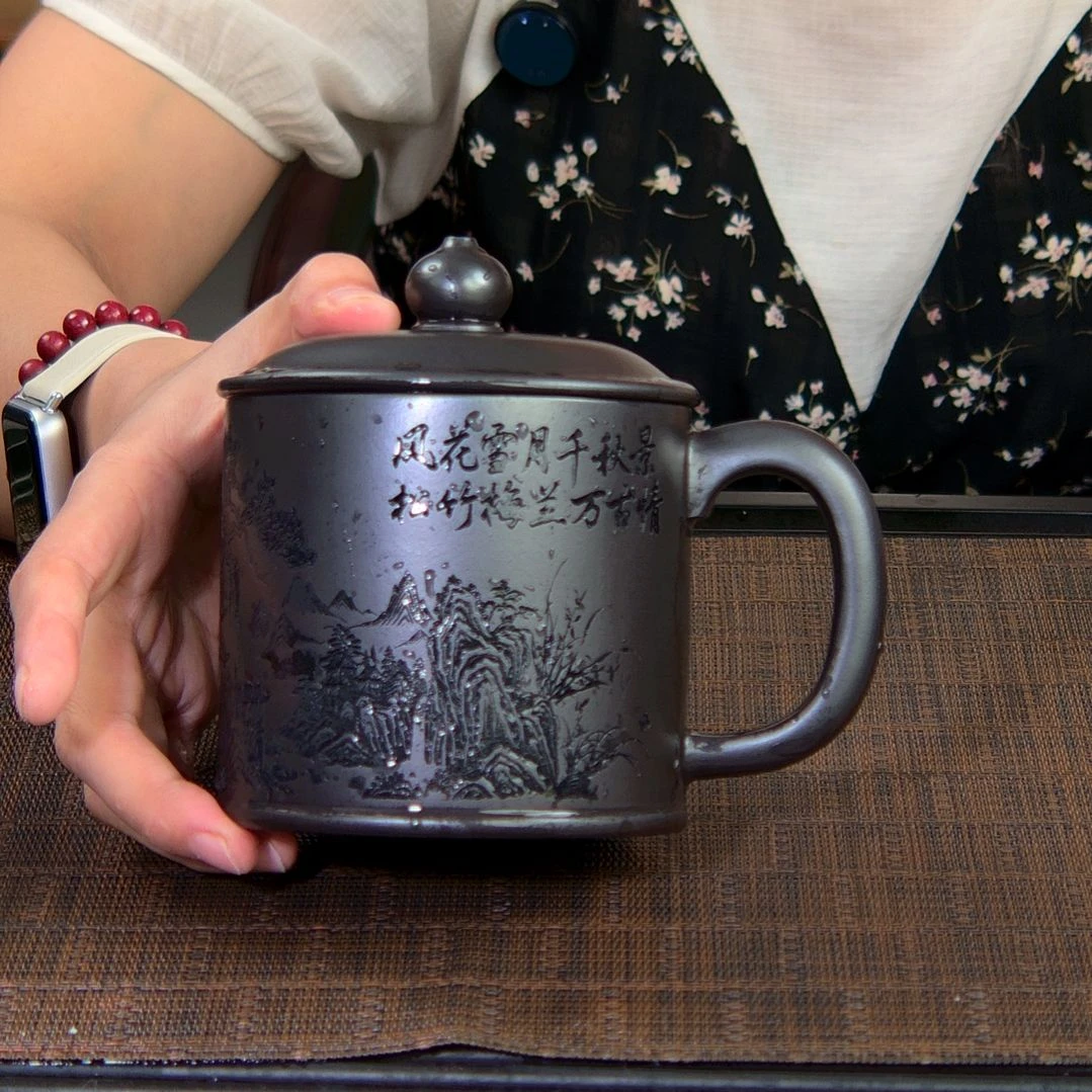 茶杯紫砂高货放漏