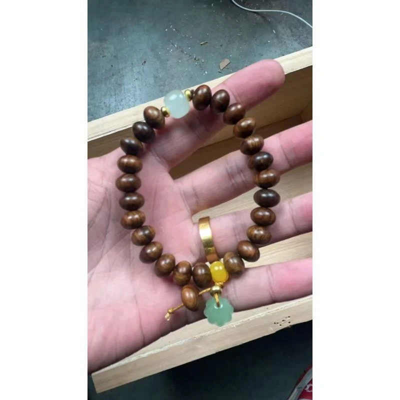 黄花梨算盘珠单圈（无礼盒）QW211