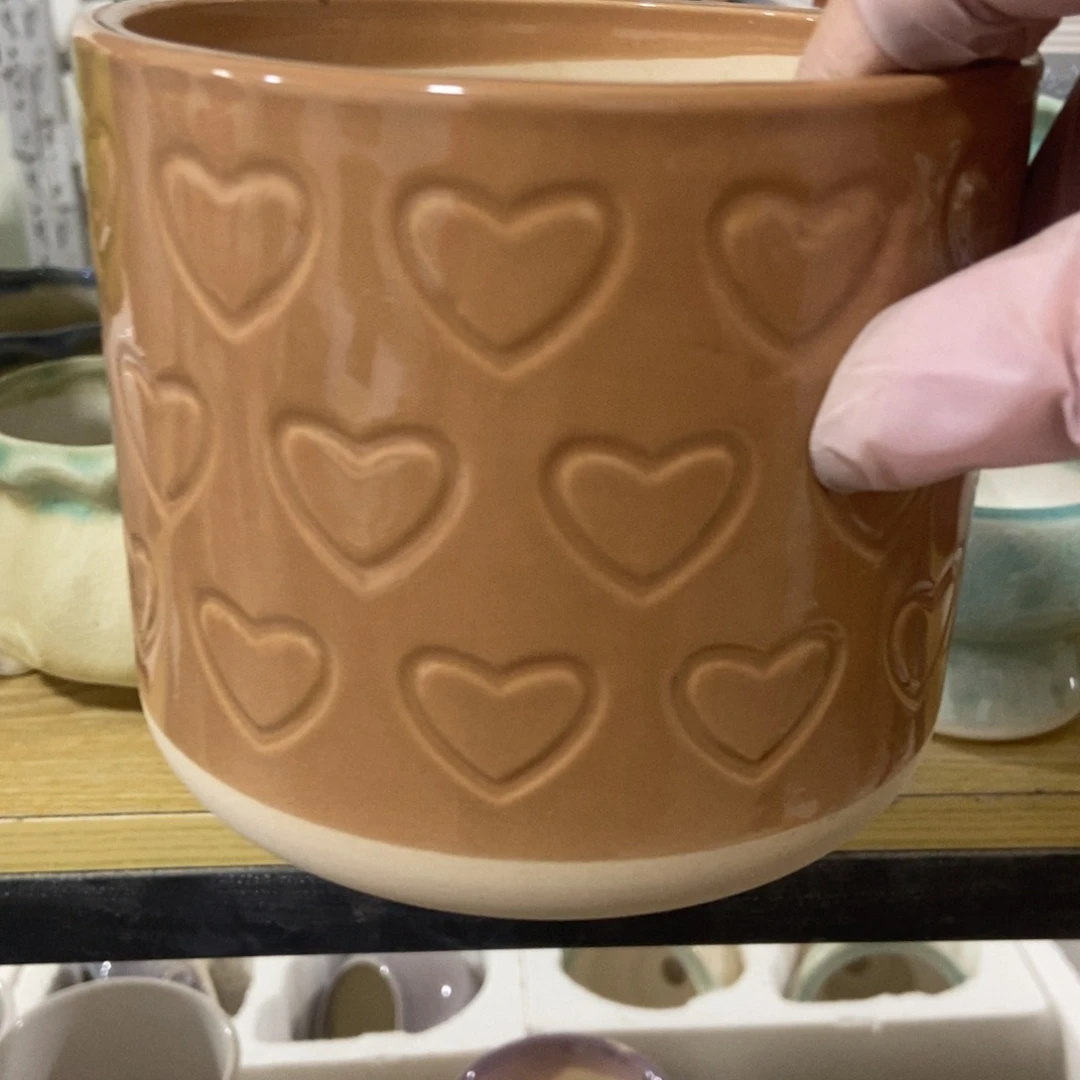 红陶高温陶瓷花盆