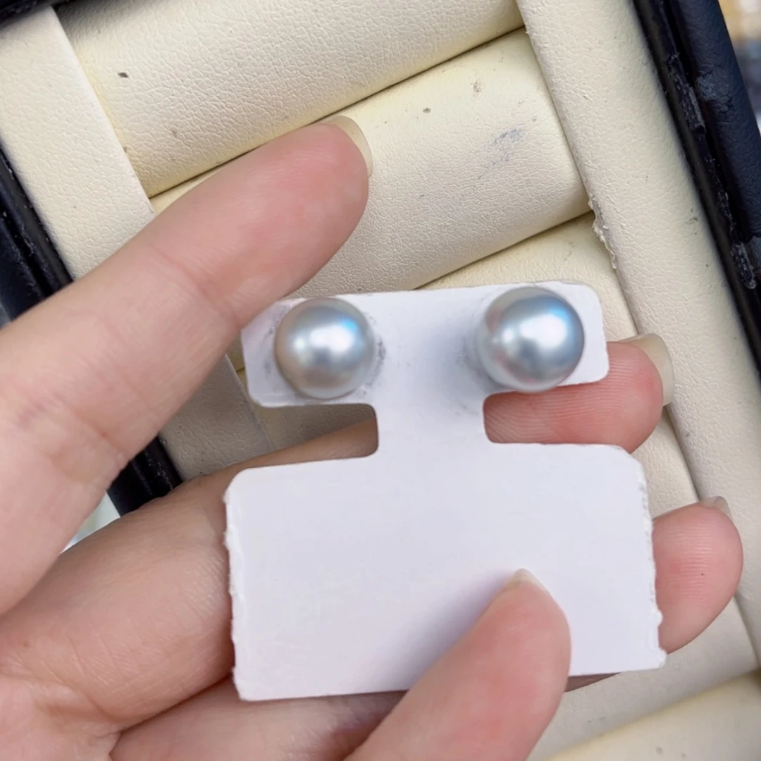 【闪购商品】海水珍珠耳饰银S925镶嵌