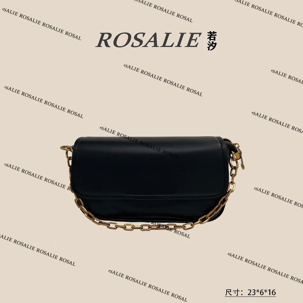 【若汐Rosalie】FES-9501-黑色时尚简约通勤休闲韩版气质托特包夏季