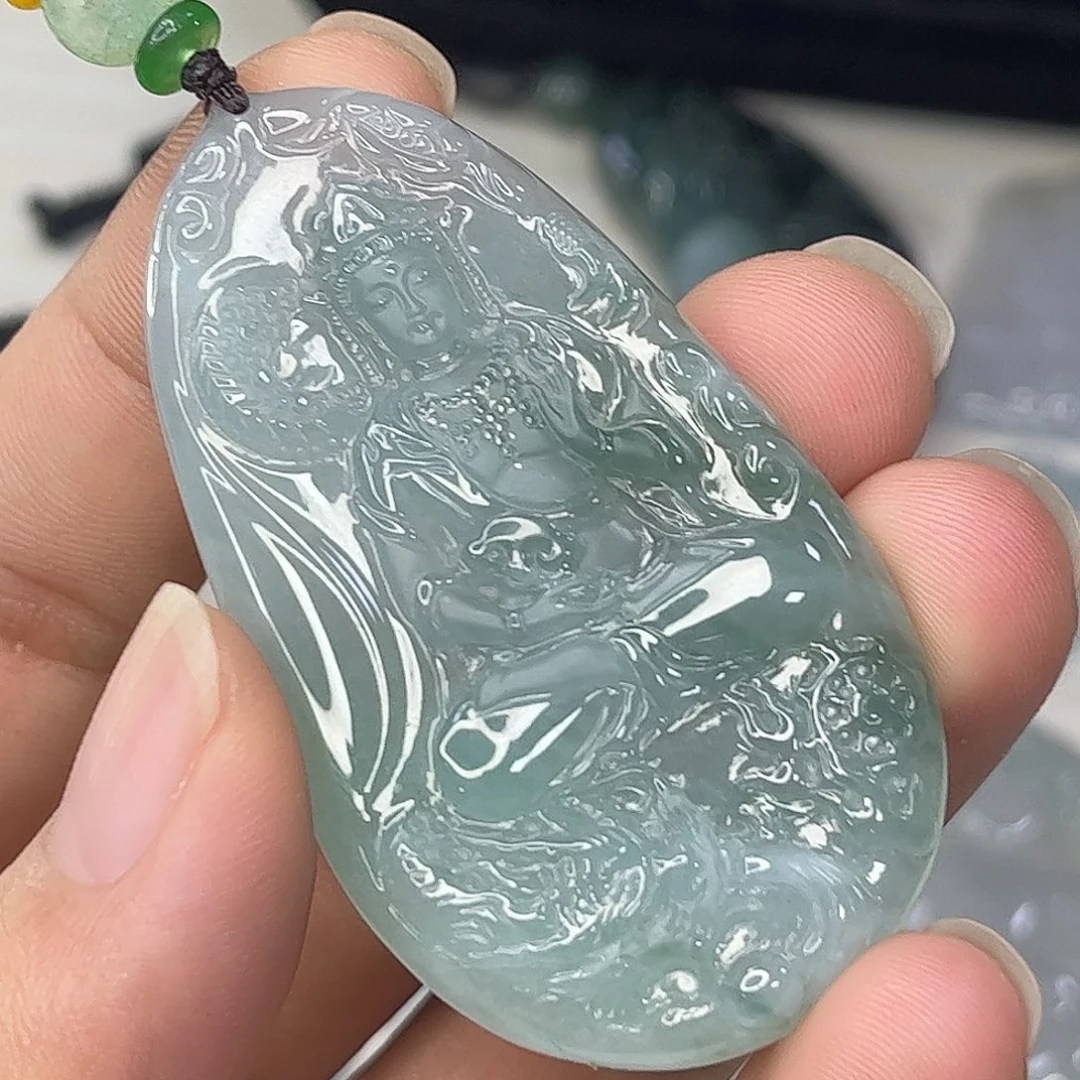 翡翠未镶嵌颈饰缅甸天然翡翠