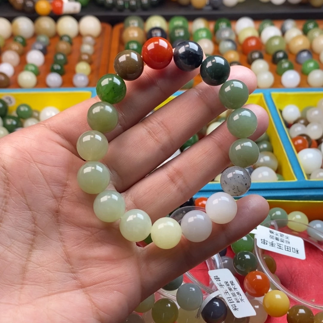 和田玉未镶嵌珠宝半成品卡12多宝y