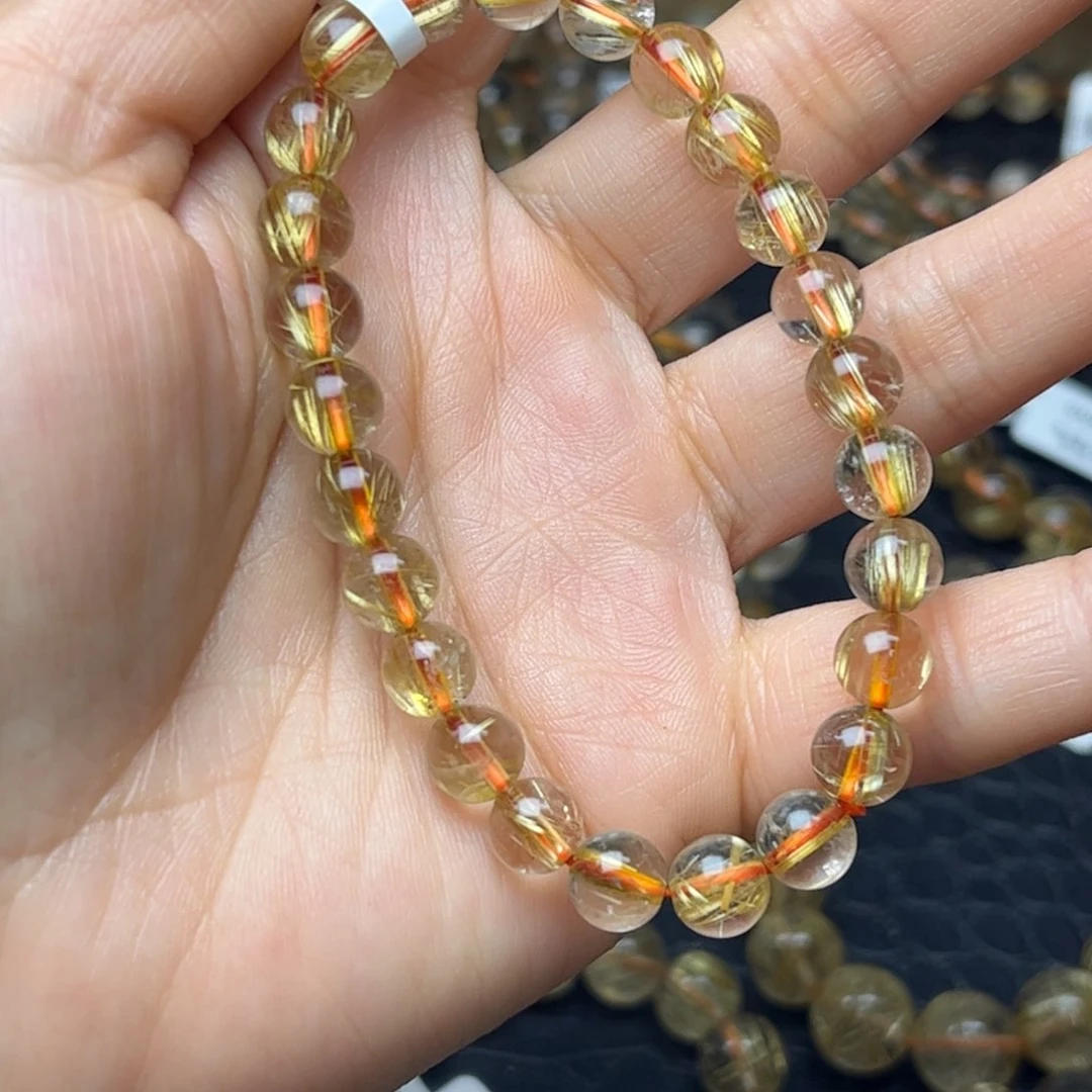 水晶手链未镶嵌后**来天然