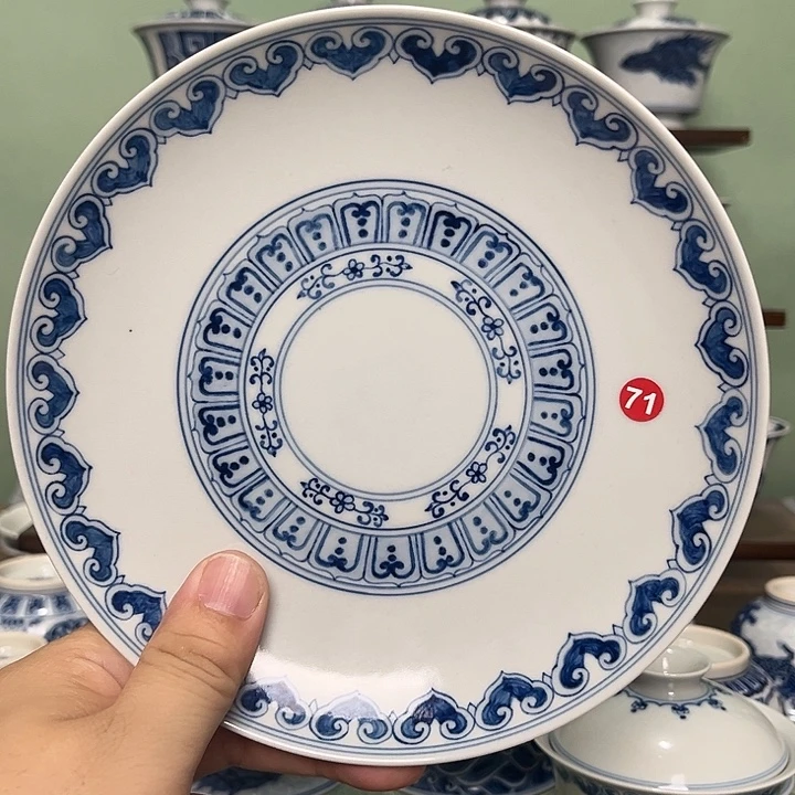特价微瑕边角纹壶承直径16.4厘米