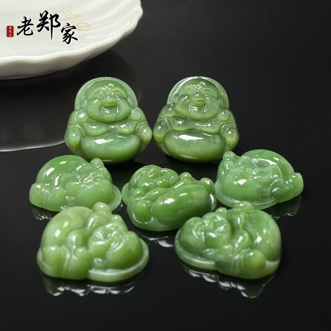 【老郑家】和田玉佛公挂件 371 多样性发一件 约34*34*10mm