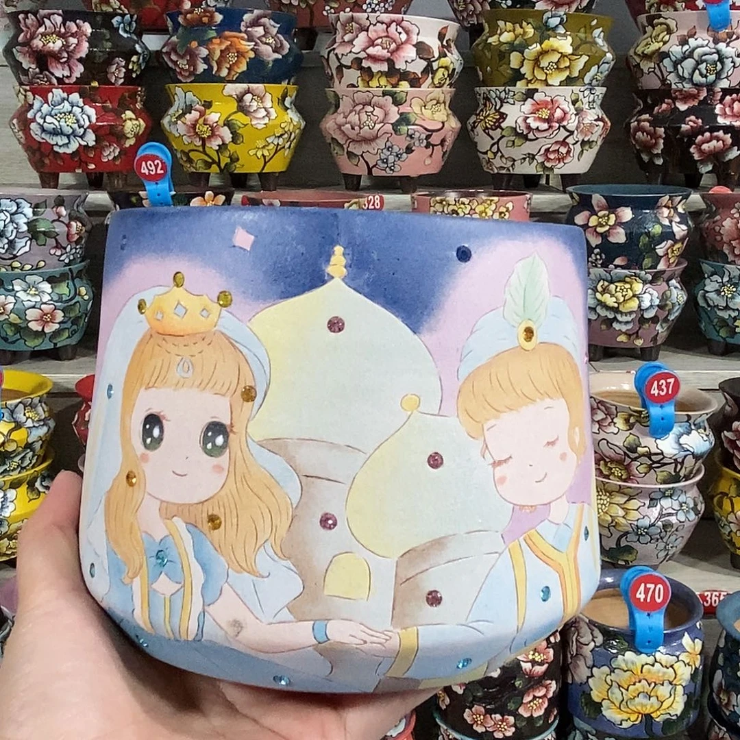 景德镇精品墨色美盆特价12/12.5
