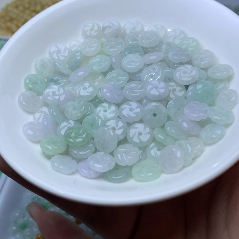 【闪购商品】未镶嵌手链翡翠卡9冰花花50颗